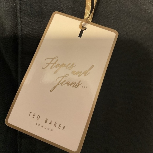 Ted Baker Alesiaa Black Skinny Jean size 34 lace hem - Picture 6 of 9